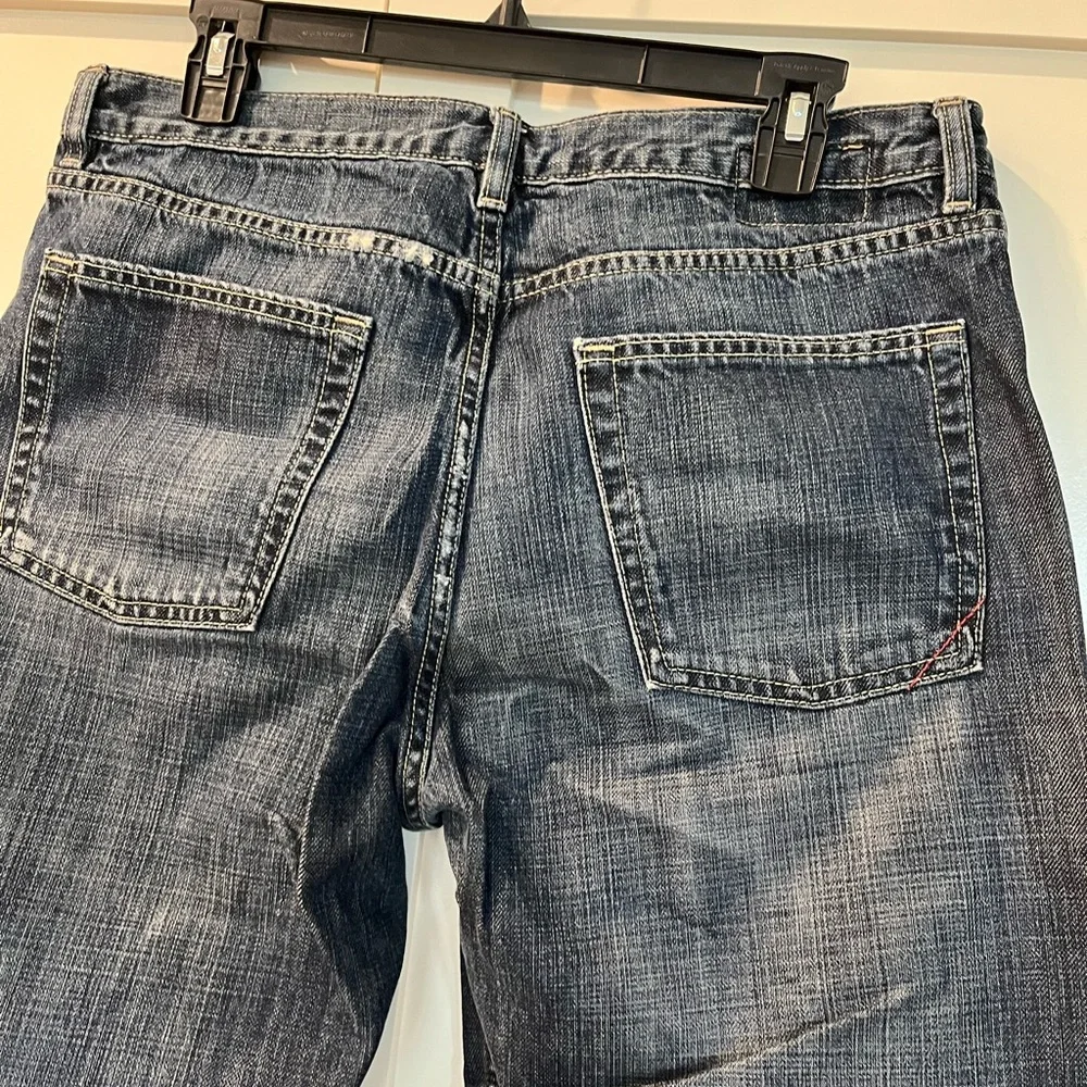 Banana Republic Relaxed Fit Blue Jeans 100% Cotton Straight Leg | 35x34